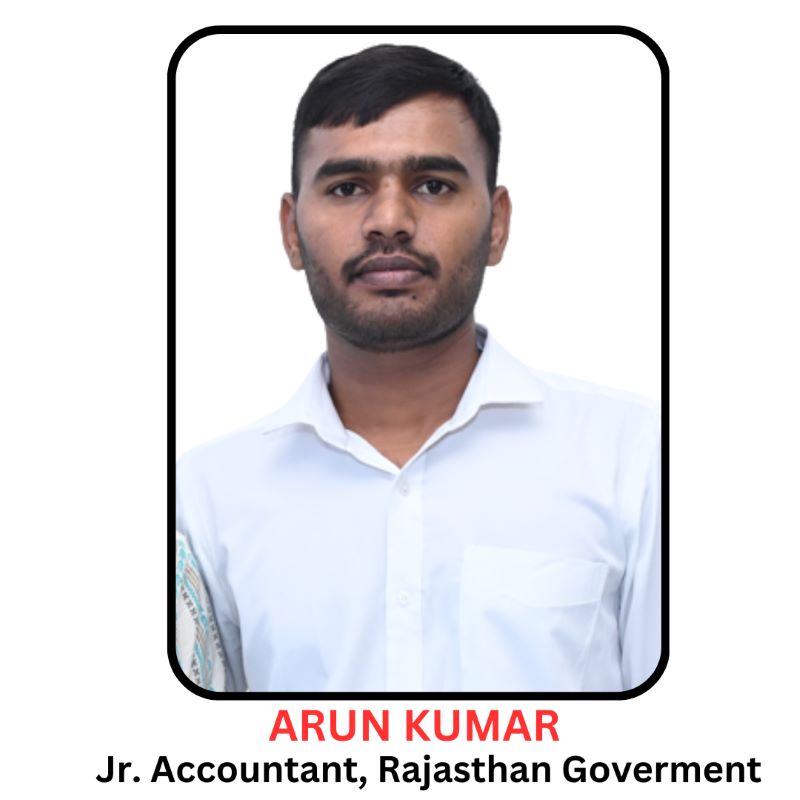 Arun Kumar Rajasthan Govt Jr Accountant - SG Classes India RAS Coaching in Ajmer.