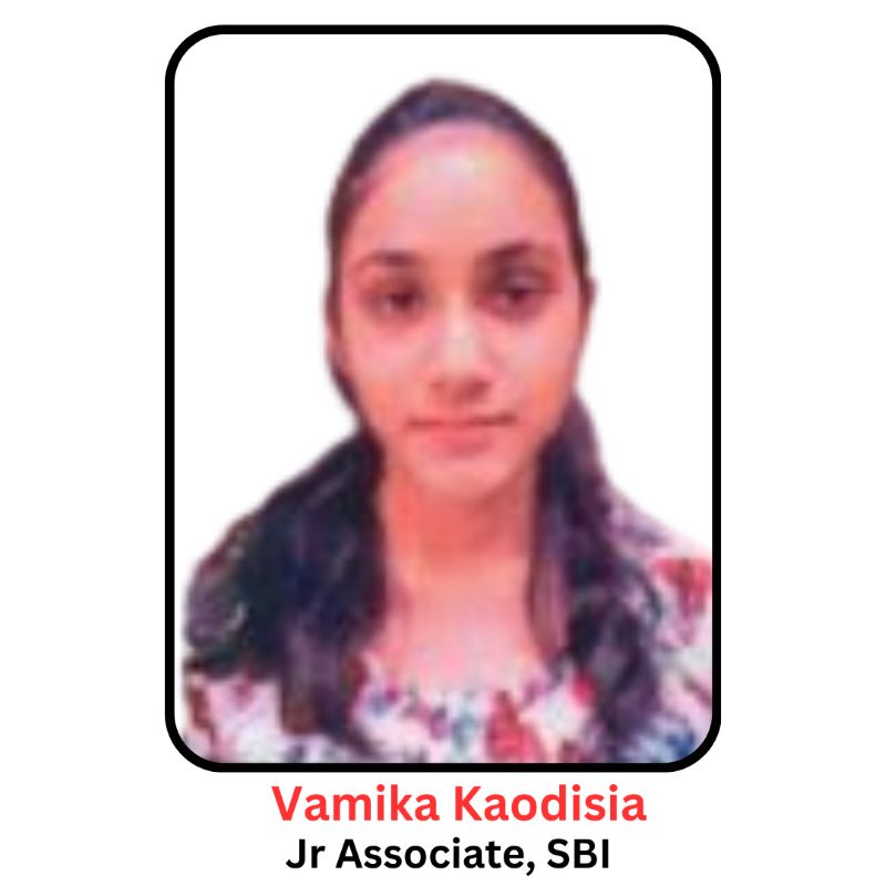 Vamika Kaodisia SBI Jr Associate - SG Classes India Bank Coaching in Ajmer.