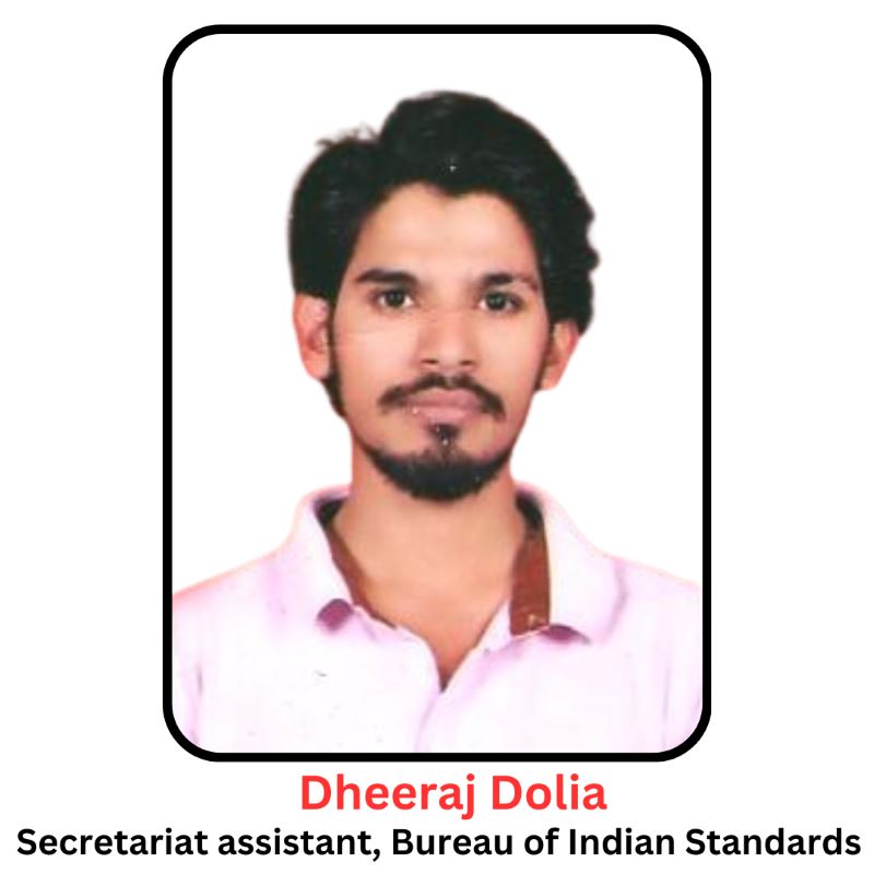 Dheeraj Dolia BIS Secretariat Assistant - SG Classes India Ajmer.