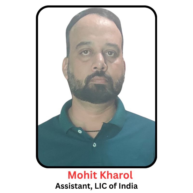 Mohit Kharol LIC Assistant - SG Classes India Bank Coaching in Ajmer.