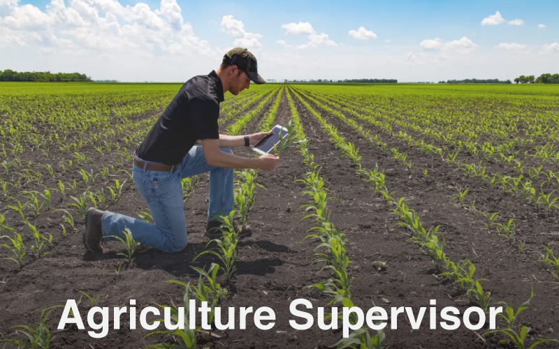 Agriculture Supervisor coaching classroom with students and teacher in Ajmer