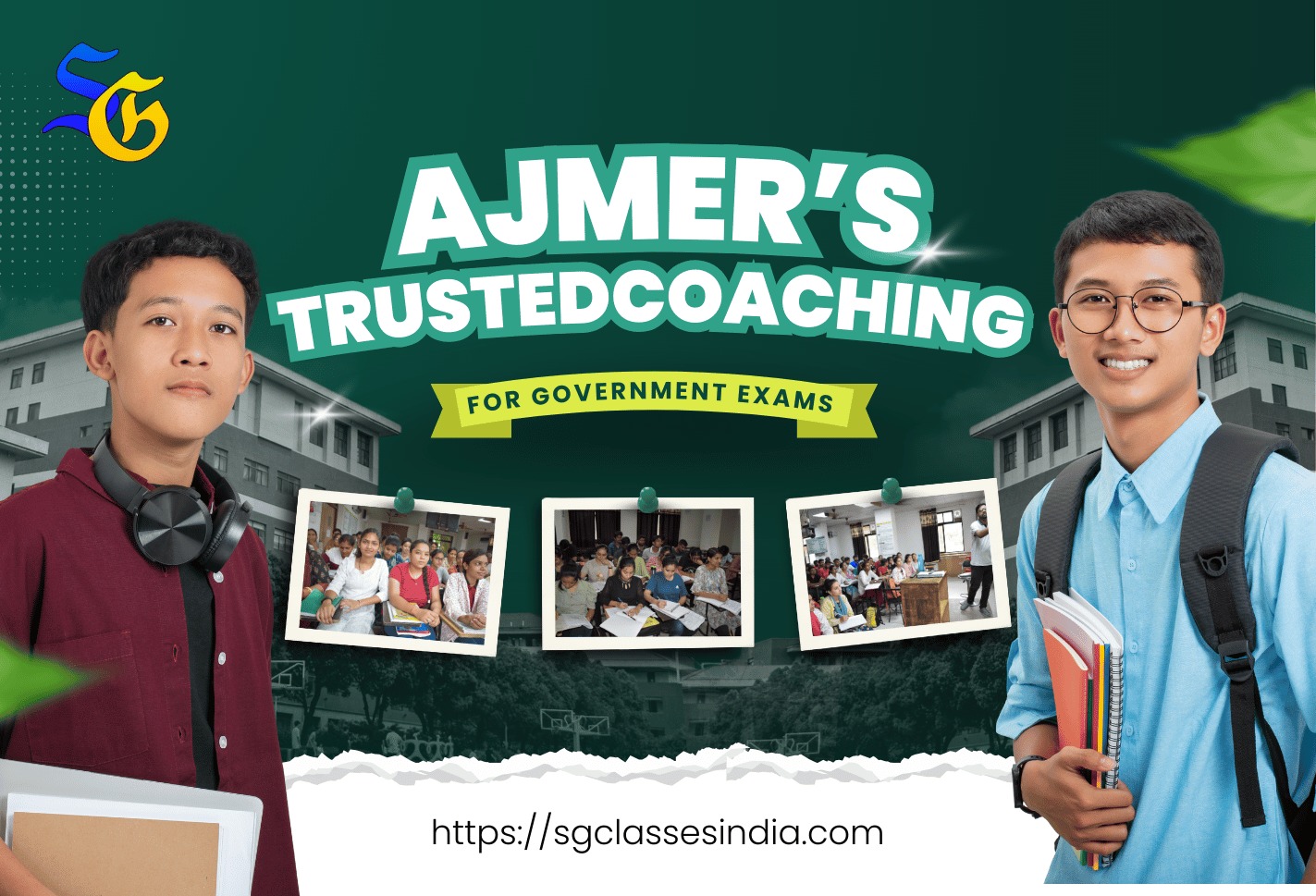 SG Classes Ajmer government exam coaching students preparing for Banking SSC RRB RPSC exams