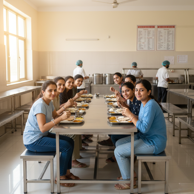 Mess facility at SG Hostel Ajmer